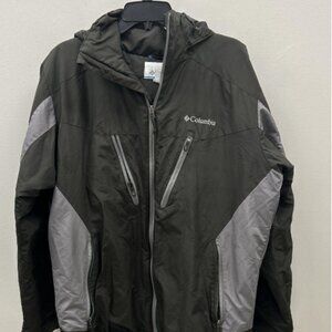 Columbia Sportswear Men's Dark Gray/Light Gray Full Zip Jacket - Size L